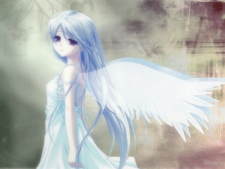 angel - anime, toon, girl, pretty