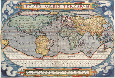 Map From 1587 Hi-Res - hires, old, map, world