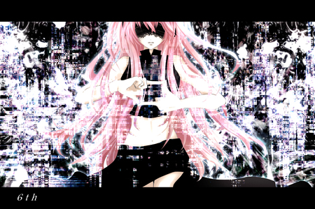 Megurine Luka - aqua, hot, music, anime girl, white, art, cool, aqua eyes, artistic, sexy, song, vocaloids, program, vocaloid, beautiful, pink, contrast, diva, nice, beauty, twintail, singer, black, virtual, pretty, megurine luka, idol, anime, cute, megurine, luka, girl, pink hair, abstract, city, awesome