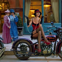 Women of Harley, the good old days!