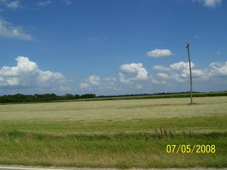 Summer Field - summer, fields, clouds