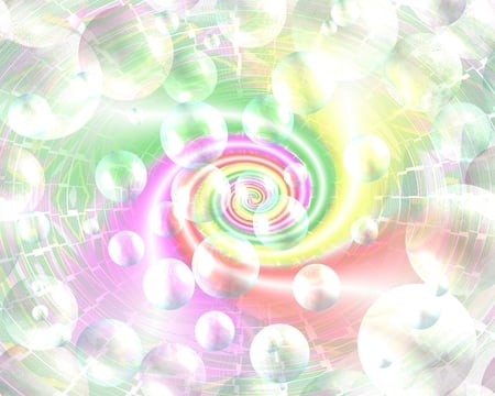 Pastel swirl - pastel, mind teasers, abstract, bubbles