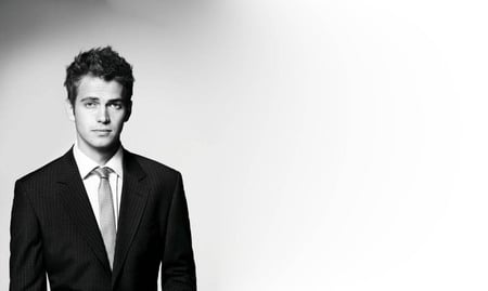 Hayden Christensen - handsome, hayden christensen, actors, people, black and white, celebrity