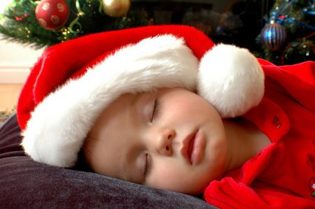 Sweet santa baby - sleeping, nice, beauty, fun, hat, santa claus, santa, baby, holiday, funny, lovely, christmas, precious, sleep, red, beautiful, sweet