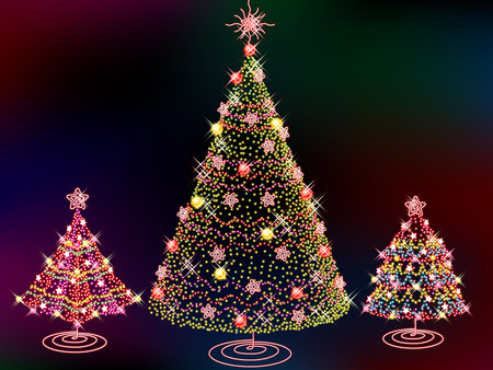 Christmas tree - tree, fantasy, christmas, lights