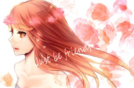 Megurine Luka - Just be Friends - music, anime girl, white, art, cool, petals, artistic, pink eyes, song, vocaloids, program, vocaloid, beautiful, pink, contrast, diva, nice, beauty, singer, rose, virtual, painting, pretty, megurine luka, idol, anime, megurine, cute, luka, girl, pink hair, drawing, abstract, awesome, just be friends