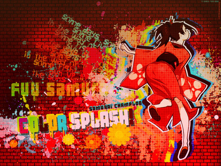 Fuu samurai Champloo - graffiti, samurai champloo, fuu, colorful