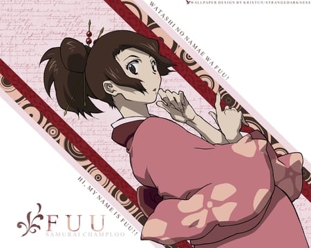 Fuu Wallpaper - white, brown eyes, samurai champloo, fuu, cute, brown hair