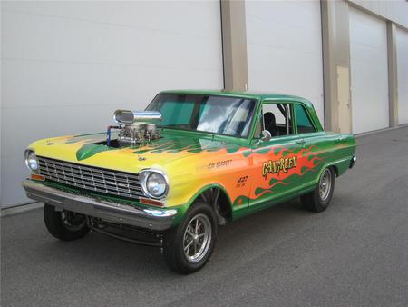 1964 Chevrolet Nova gasser - chevy, drag, nova, classic, racer