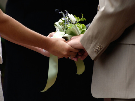 Weddings - love, husband, marriage, wife, black, flower