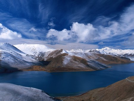 Nature landsacpe - hd, sky, beautiful, blue, scattered, sea