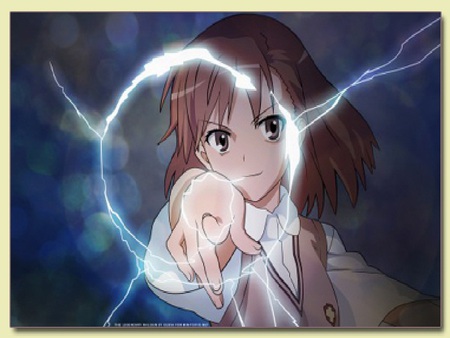 electric Anime girl - anime, girl, electric, blue