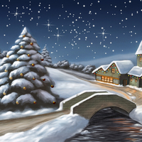 Christmas landscape