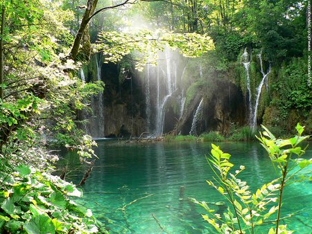 place to see - cascasde, water, nature