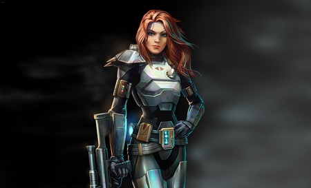 star wars old republic patrol - wars, girl, star, anime