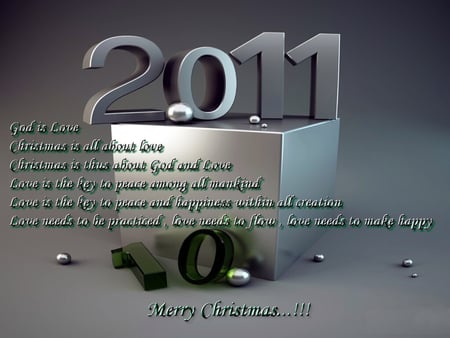 Happy New Year - merry christmas, 2011, year, wish, new