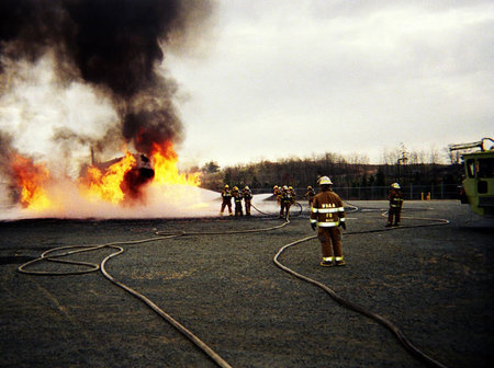 firefight 2 - man, hose, fire, hot