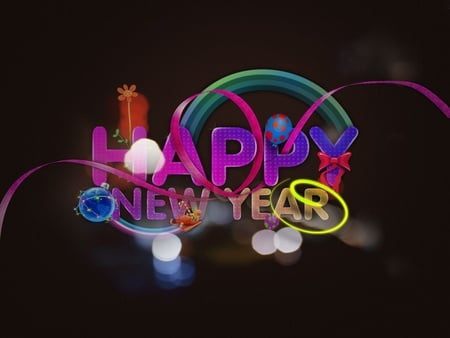 lovely_new_year - 3d, year, color, lovely, new