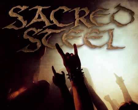 Sacred Steel - sacred, metal, logo, steel, band, heavy