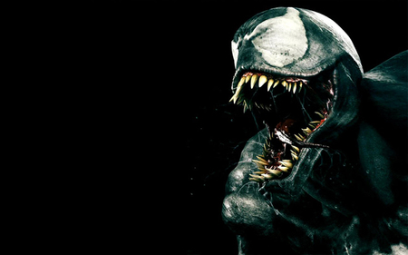 Venom - black, white, spiderman, venom