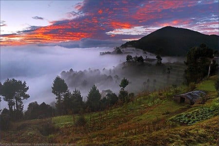 Cloudy-Valley - valley, picture, cloudy, beautiful