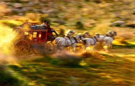 Westward Ho - dust, wagon, wildwest, horse