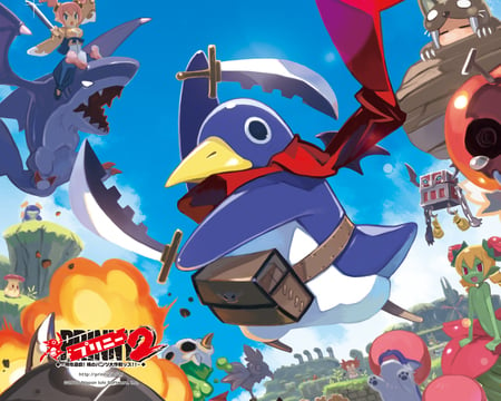 Prinny 2 DOODS - disgaea, anime, prinny 2, psp