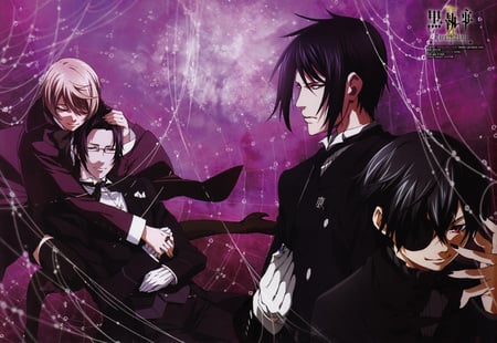 2 sides - anime, goth anime, black butler, manga