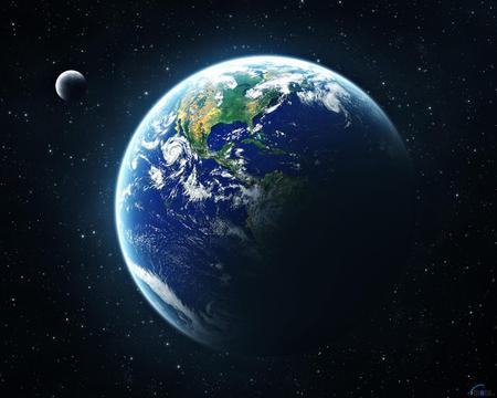 EARTH - moon, space, earth, north america