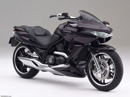 Honda_Black1280 - nice, black, bike, super