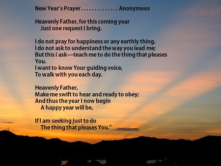 New year prayer sunrise - sunset, prayer, holiday, new year, sunrise, quote