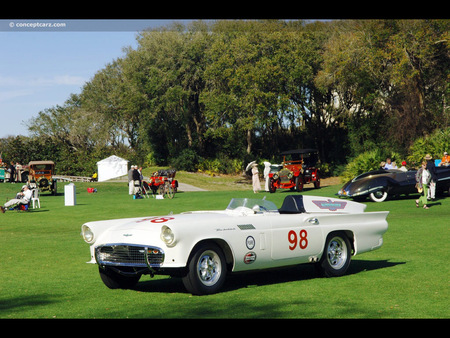 57 Battlebird - car, tbird, 1957, battlebird, ford, race