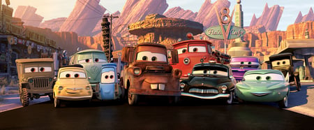 FRENDS  OF  MCQUEEN - cars, toon, desert, outdoor