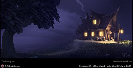 The Lonely Inn - night, light, silence, cottage