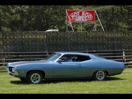 Torino - ford, car, blue, torino