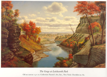 The Gorge at Letchworth Park - gorge, autumn, trees, clouds, river, layers, rocks