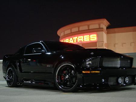 Blacked Out Mustang - ford, mustang, car, black