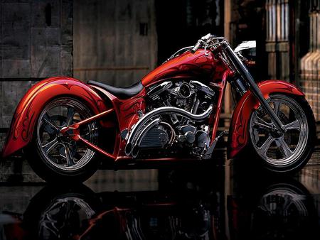 Red - red, j, bike, motorcycle