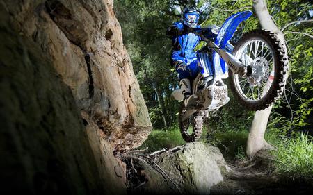 Rock Jump - jump, rock, bike, motorcycle, dirt