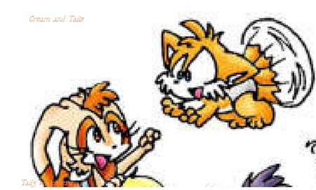 Cream and Tails - cream color, tails, cream, yellow, orange, video games