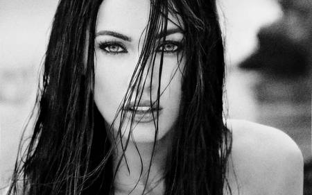 Megan Fox - people, actresses, beautiful, black and white, megan fox, celebrity