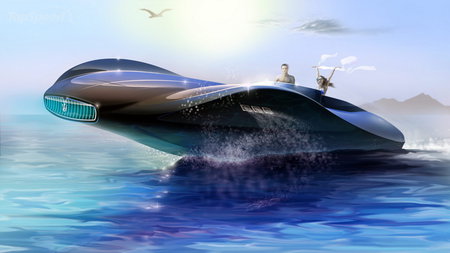 Boat of the future - boat, excellent, cool, future, vanguardist, number one, nice, acuatic, prototype, fuckingtastic