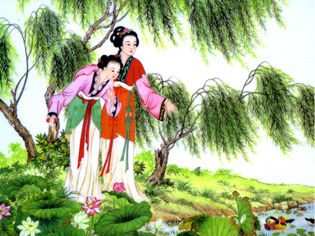 Chinese painting1 - chinese, painting, woman, art