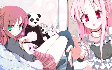 Pink Revolution - anime, girls, hair, pink