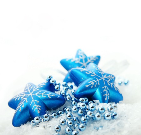 Blue stars - blue, ball, balls, photography, garland, holidays, lovely, stars, christmas, new year, cute, candles, decorations