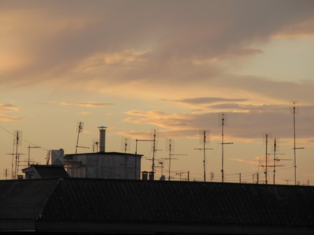 A room with a view in Rome! - sky, modern life, sunset, rome