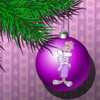 Christmas cartoon ornament