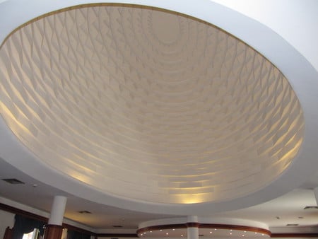 Ceiling cafe Herend Hungary - architecture, cafe, hungary, herend