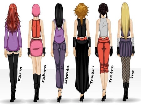 Girls of ... - girls, anime, naruto, hot, other