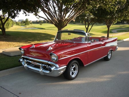 1957 Chevrolet Bel Air convertible - convertible, vintage, classic, bel air, chevy